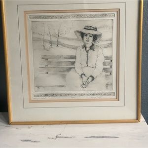 Original print 32/40, Woman on bench